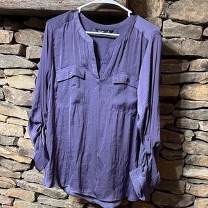 Simply Vera Verawang Women's Purple Blouse